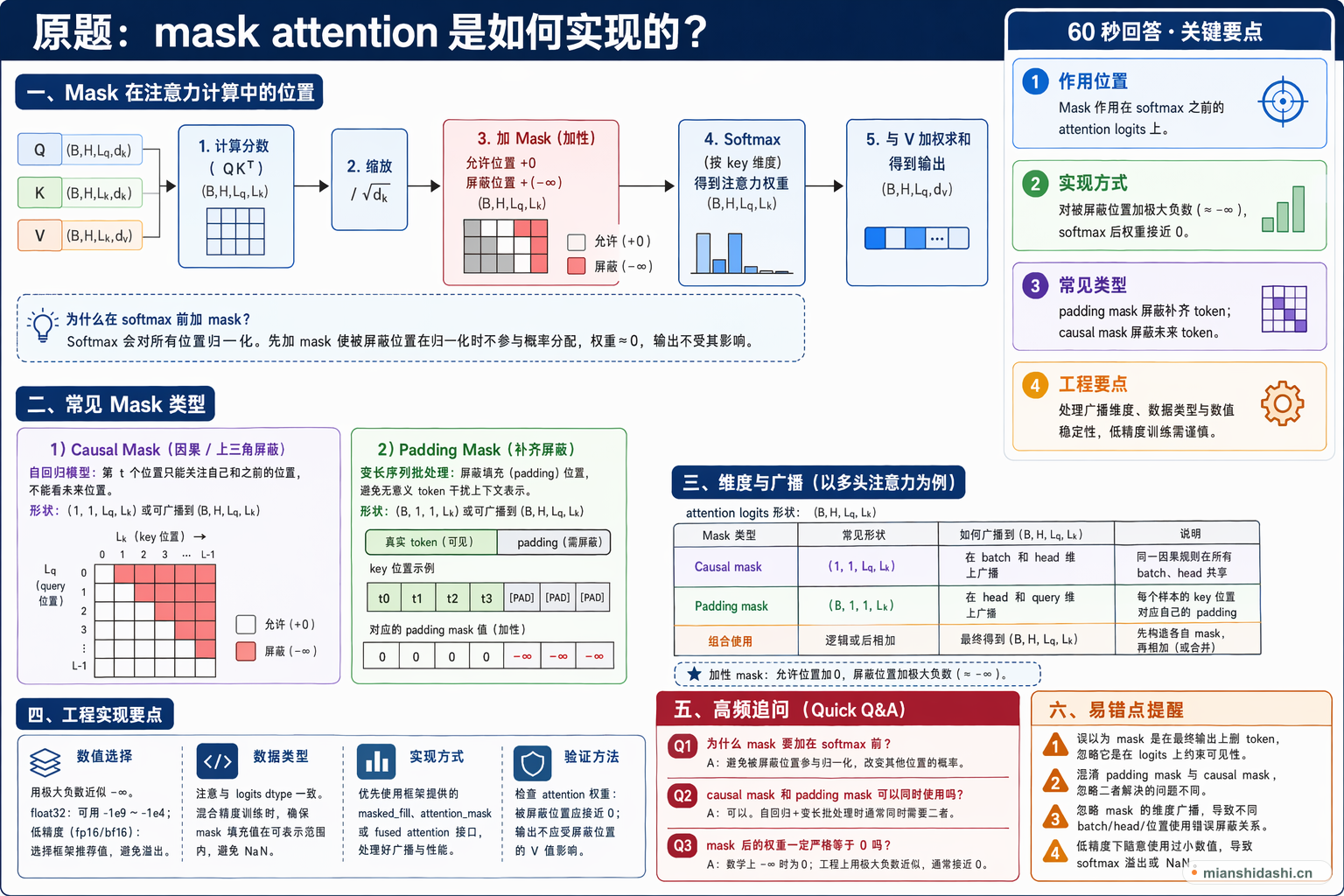 mask attention是如何实现的？的结构化图解